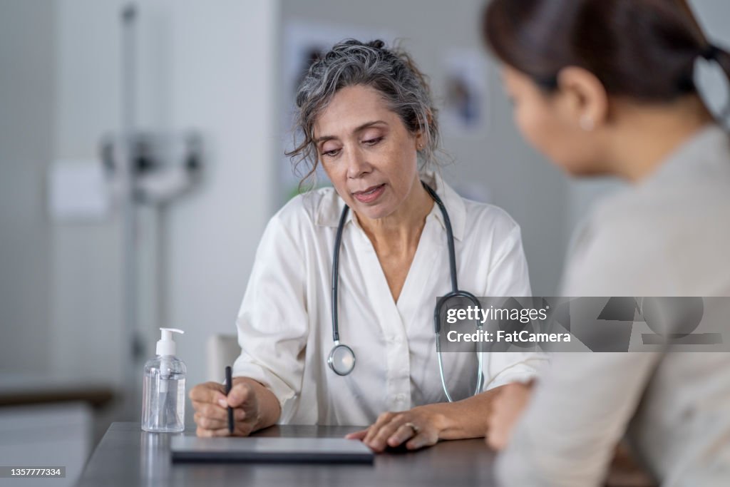 Doctor Sharing Test Results