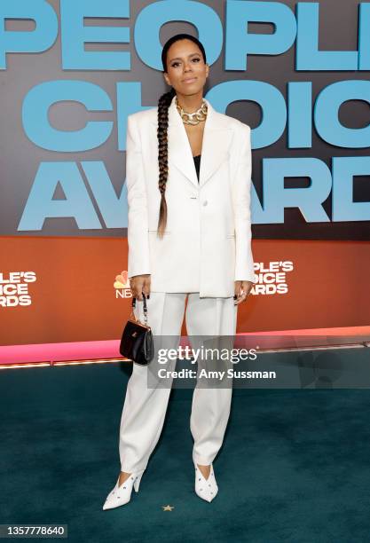 Grasie Mercedes attends the 47th Annual People's Choice Awards at Barker Hangar on December 07, 2021 in Santa Monica, California.