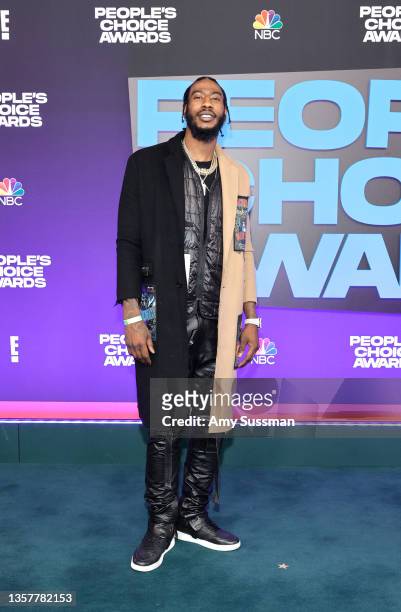 Iman Shumpert attends the 47th Annual People's Choice Awards at Barker Hangar on December 07, 2021 in Santa Monica, California.