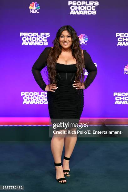 Pictured: Remi Cruz arrives to the 2021 People's Choice Awards held at Barker Hangar on December 7, 2021 in Santa Monica, California.