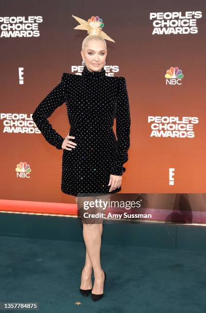 Erika Jayne attends the 47th Annual People's Choice Awards at Barker Hangar on December 07, 2021 in Santa Monica, California.