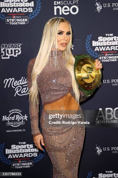 Dana Brooke attends The 2021 Sports Illustrated Awards at Seminole Hard Rock Hotel & Casino on December 07, 2021 in Hollywood, Florida.