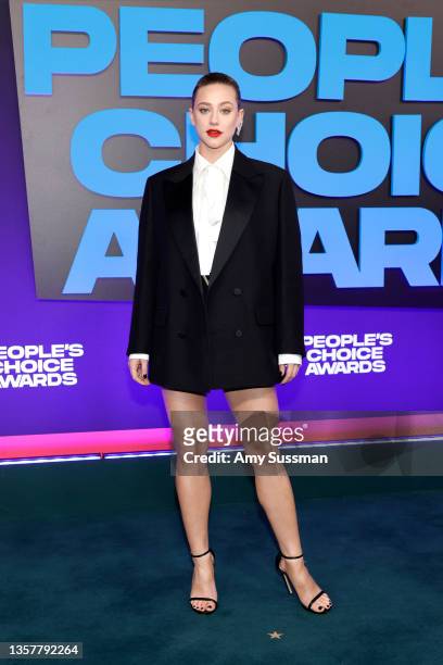 Lili Reinhart attends the 47th Annual People's Choice Awards at Barker Hangar on December 07, 2021 in Santa Monica, California.