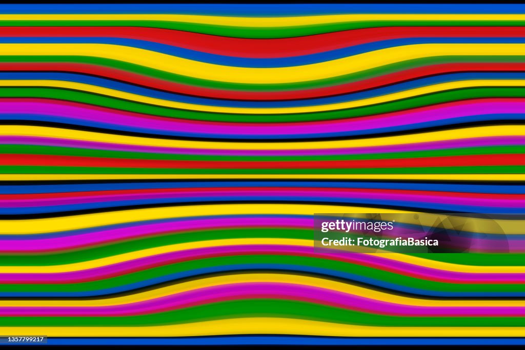 Multi Colored Deformed Parallel Lines Background High-Res Vector ...