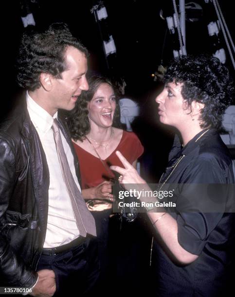 Steven Bogart, Leslie Bogart and actress/singer Liza Minnelli attend the "Tempest" Premiere Party on August 8, 1982 aboard the Peking, South Street...