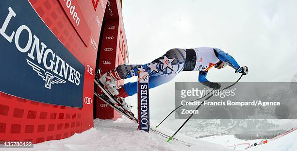 Erik Fisher of the USA during the Audi FIS Alpine Ski World Cup Men's Downhill Training on December 14, 2011 in Val Gardena, Italy.