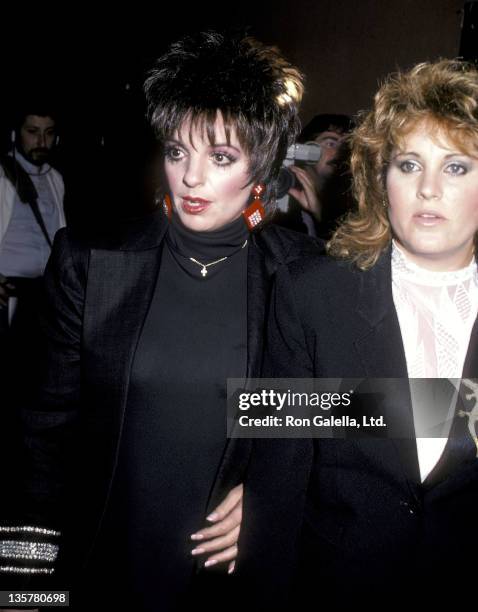 Actress/Singer Liza Minnelli and half-sister actress Lorna Luft attend "Vote No on 64!" Dinner to Raise Awareness Against Lyndon LaRouche's AIDS...