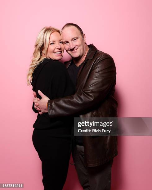 Jeanie Buss and Jay Mohr attend PrettyLittleThing x Lakers at Staples Center on December 07, 2021 in Los Angeles, California.