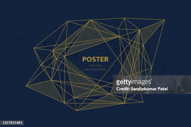 retro abstract geometric background. the poster with the flat figures - designelement stock illustrations