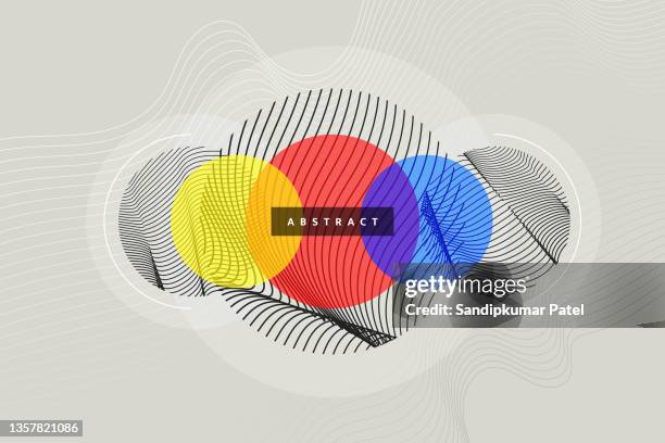 abstract liquid color background design with wave and circle - engineering-drawing-background stock illustrations