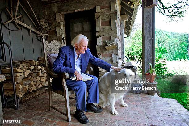 Reverend Billy Graham is photographed for Newsweek in 2005 at home in Montreat, North Carolina.