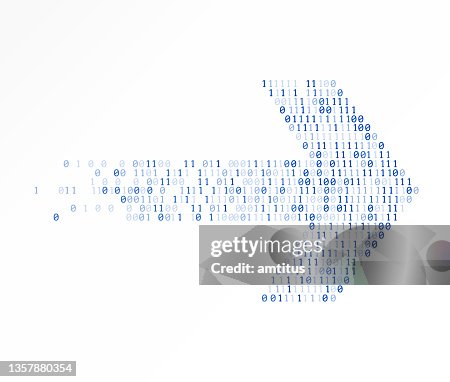 Binary code arrow Binary code arrow