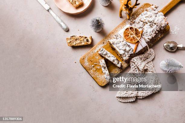 stollen bread - argentina traditional food stock pictures, royalty-free photos & images