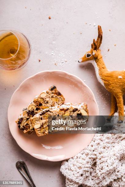 stollen bread - marzipan stock pictures, royalty-free photos & images