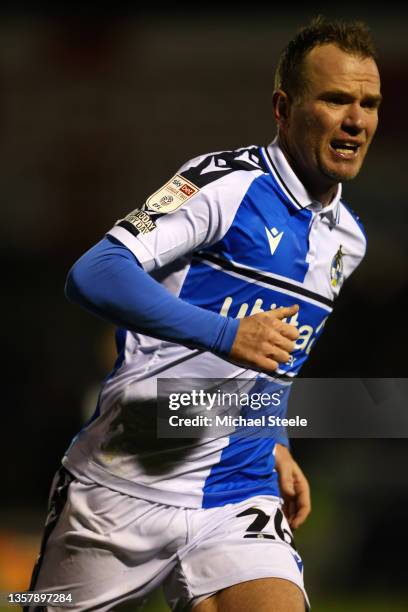 Glenn Whelan of Bristol Rovers during the Sky Bet League Two match between Bristol Rovers and Port Vale at Memorial Stadium on December 07, 2021 in...