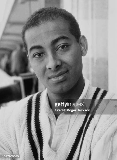 Rudi Webster from Barbados and Right arm fast-medium bowler for Warwickshire County Cricket Club on 1st April 1965 at the Kennington Oval cricket...