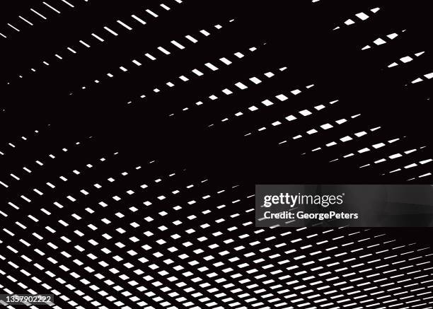 curved lines half tone background - op art stock illustrations