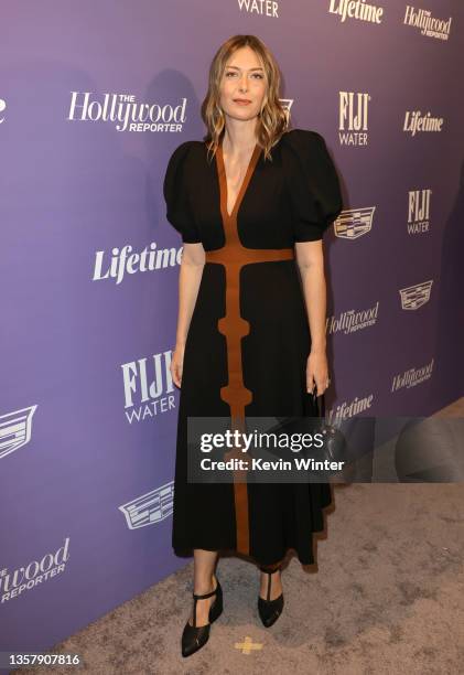 Maria Sharapova attends The Hollywood Reporter 2021 Power 100 Women in Entertainment, presented by Lifetime at Fairmont Century Plaza on December 08,...