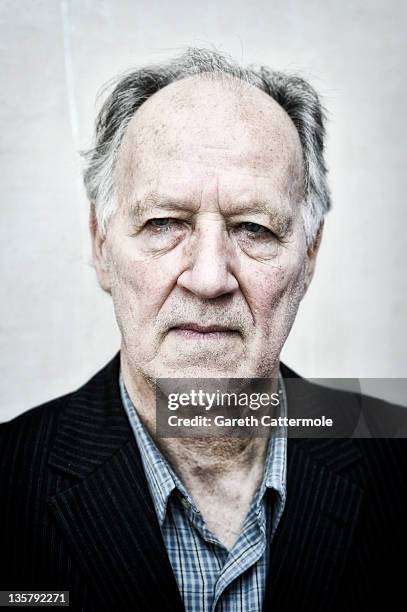 Director Werner Herzog poses during a portrait session at the 8th Annual Dubai International Film Festival held at the Madinat Jumeriah Complex on...