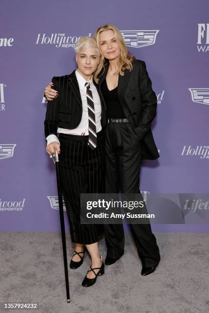 Selma Blair and Michelle Pfeiffer attend The Hollywood Reporter 2021 Power 100 Women in Entertainment, presented by Lifetime at Fairmont Century...