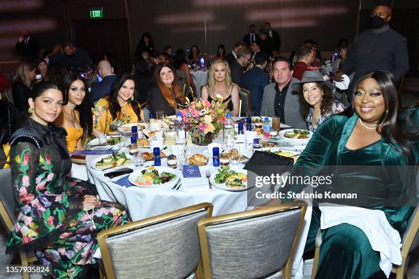Camila Alves, Isis King, Gloria Calderón Kellett, Kathy Hilton, Andy Gelb, Loni Love, and guests attend The Hollywood Reporter 2021 Power 100 Women...
