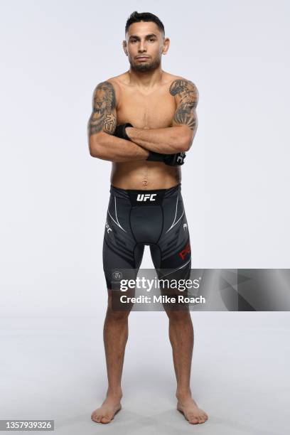 Alex Perez poses for a portrait during a UFC photo session on December 8, 2021 in Las Vegas, Nevada.