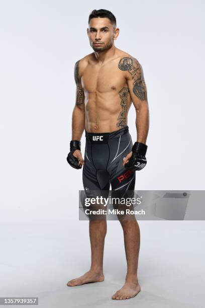 Alex Perez poses for a portrait during a UFC photo session on December 8, 2021 in Las Vegas, Nevada.