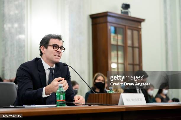 Head of Instagram Adam Mosseri testifies during a Senate Commerce, Science, and Transportation Committee hearing titled Protecting Kids Online:...