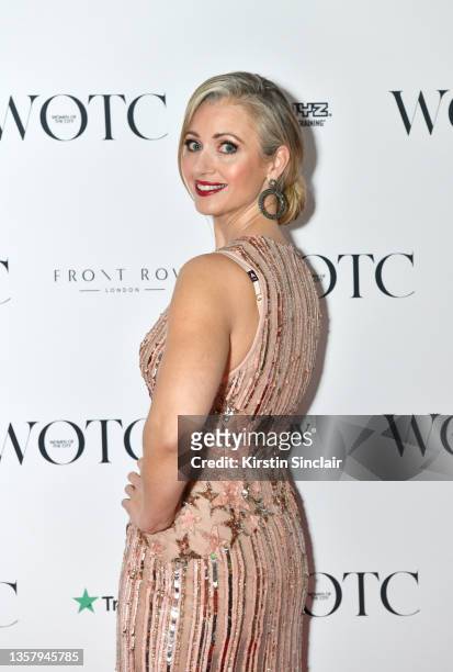 Hayley McQueen attends the WOTC New Faces Awards at The Berkeley Hotel on December 08, 2021 in London, England.