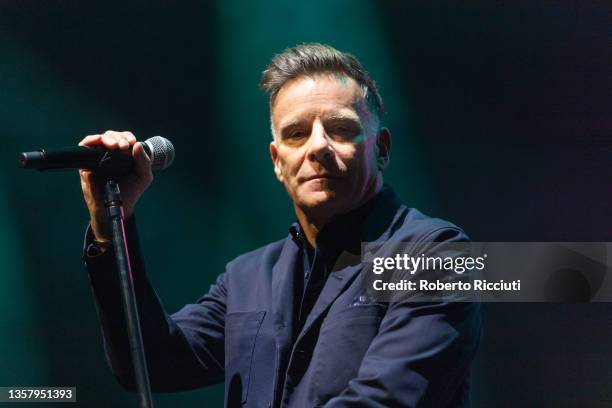 Ricky Ross of Deacon Blue performs on stage at Usher Hall on December 08, 2021 in Edinburgh, Scotland.