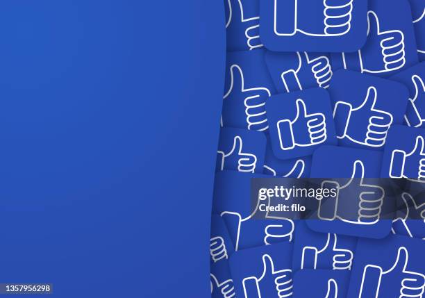 bildbanksillustrationer, clip art samt tecknat material och ikoner med thumbs up border background pattern - tummen upp