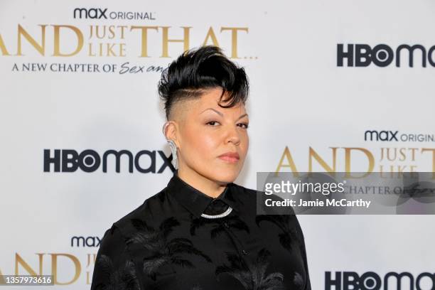 Sara Ramirez attends HBO Max's "And Just Like That" New York Premiere at Museum of Modern Art on December 08, 2021 in New York City.