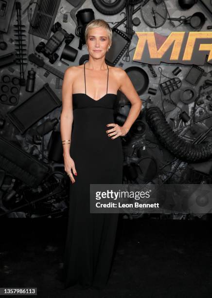 Kristen Wiig attends the red carpet premiere and party for Peacock's new comedy series "MacGruber" at California Science Center on December 08, 2021...