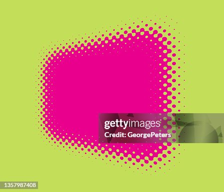 Retro style Frame-Border with half tone pattern Retro style Frame-Border with half tone pattern