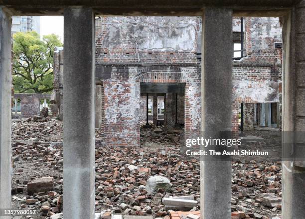 General view of the A-Bomb Dome on December 03, 2021 in Hiroshima, Japan.