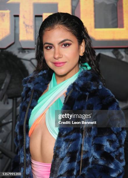 Jearnest Corchado attends the red carpet premiere and party for Peacock's new comedy series "MacGruber" at California Science Center on December 08,...