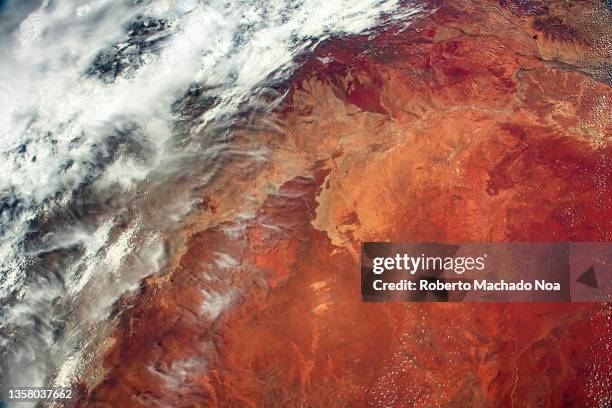 beauty of planet earth's crust - satellitenaufnahme stock-fotos und bilder