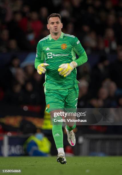 Manchester United goalkeeper Tom Heaton comes on as a substitute during the UEFA Champions League group F match between Manchester United and BSC...