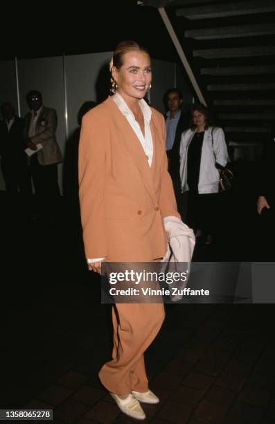 American fashion model and actress Margaux Hemingway attend the Princess Grace Foundation USA and The American Friends of the Claude Pompidou...