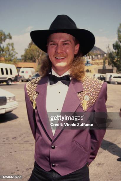 American country music singer, songwriter and musician Tracy Lawrence attends the 28th Annual Academy of Country Music Awards, held at the Universal...