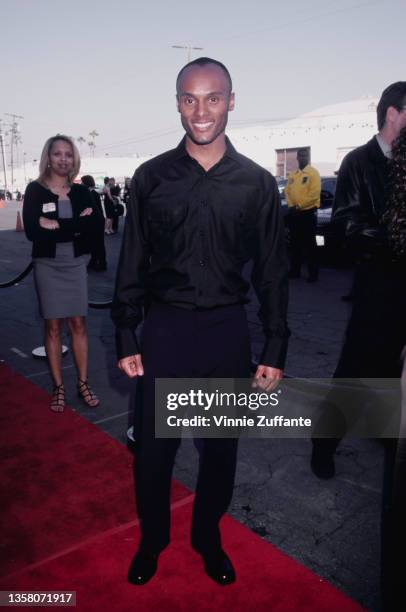 American singer-songwriter Kenny Lattimore attends the 1999 Soul Train Music Awards, held at the Shrine Auditorium in Los Angeles, California, 26th...