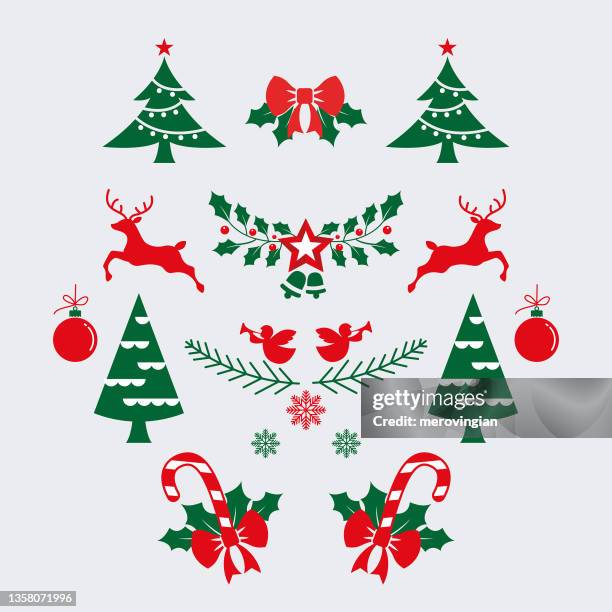 christmas ornament art - christmas store window stock illustrations