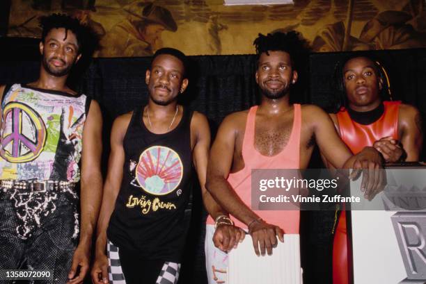American rock band Living Colour attend the inaugural International Rock Awards, held at the New York State Armory in New York City, New York, 31st...