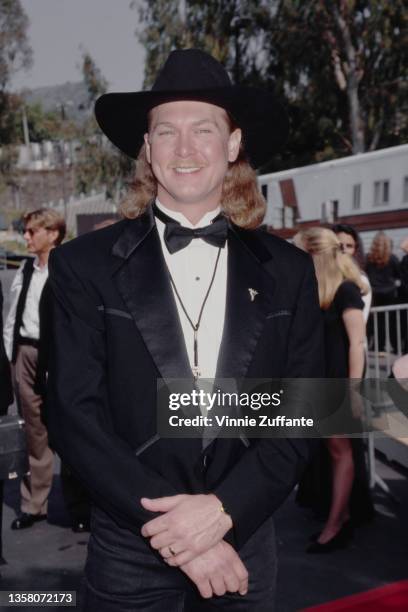 American country music singer, songwriter and musician Tracy Lawrence attends the 30th Annual Academy of Country Music Awards, held at the Universal...