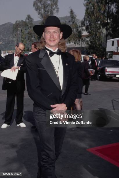 American country music singer, songwriter and musician Tracy Lawrence attends the 30th Annual Academy of Country Music Awards, held at the Universal...