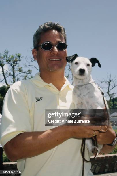 American diver Greg Louganis attends the 9th Annual A Time for Heroes Celebrity Carnival, benefitting the Elizabeth Glaser Pediatric AIDS Foundation,...