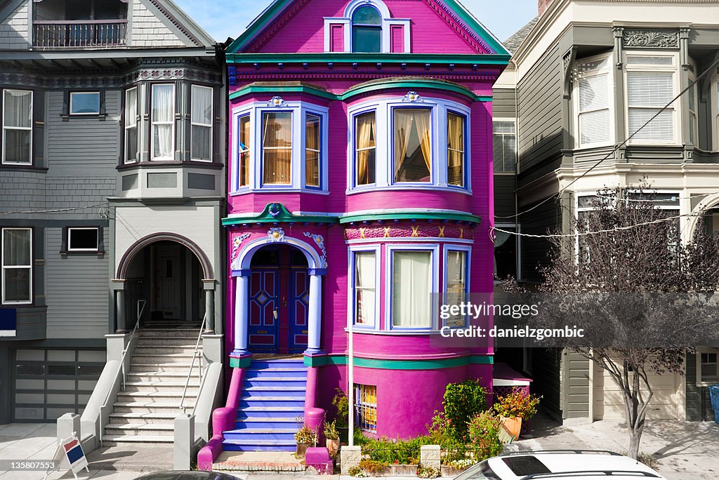 Purple house in San Francisco