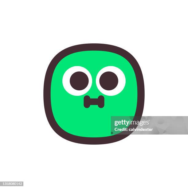 emoticon blob shape line art - diarrhea stock illustrations