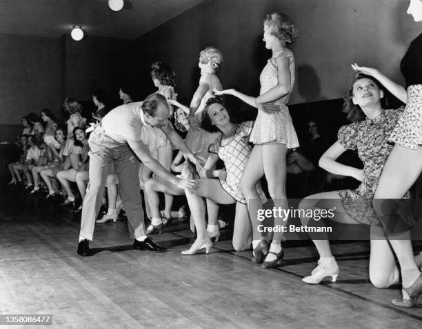 Four days a week, Florence and the other Rockettes report for a two hour rehearsal for the next week's show with Russell Markert, director of the...