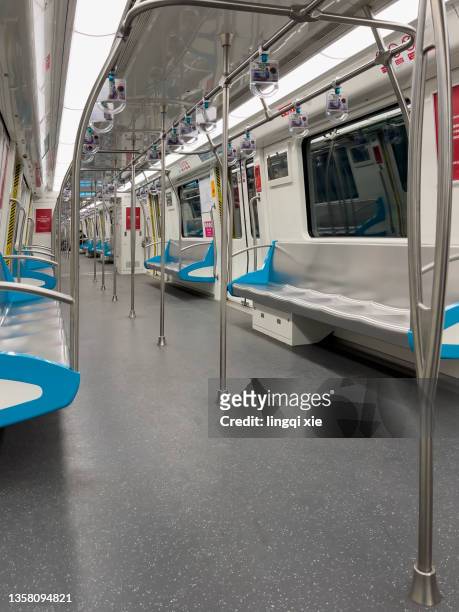 empty subway car - subway bench bildbanksfoton och bilder